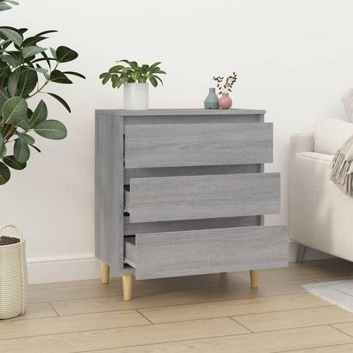 Skænk 60x35x70 cm konstrueret træ grå sonoma-eg