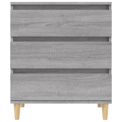 Skænk 60x35x70 cm konstrueret træ grå sonoma-eg