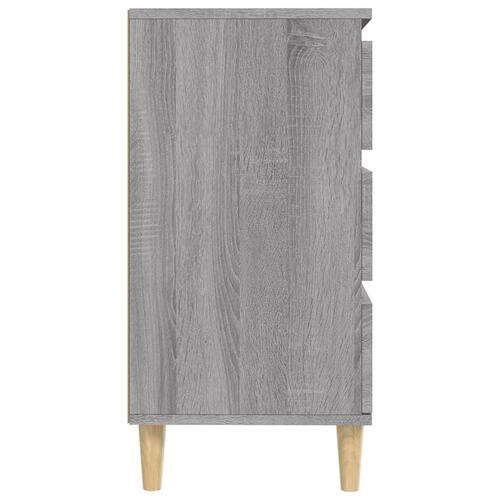 Skænk 60x35x70 cm konstrueret træ grå sonoma-eg