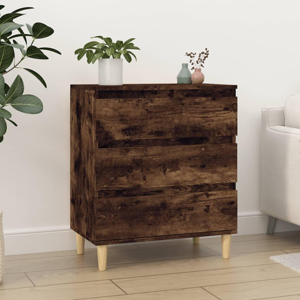 Skænk 60x35x70 cm konstrueret træ røget egetræsfarve