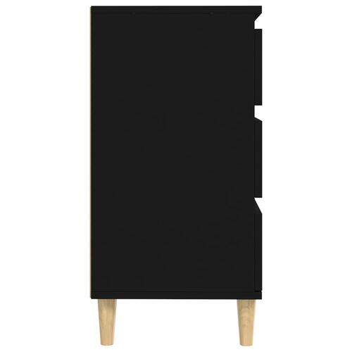 Skænk 60x35x70 cm konstrueret træ sort