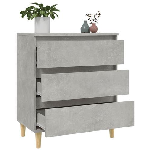 Skænk 60x35x70 cm konstrueret træ betongrå