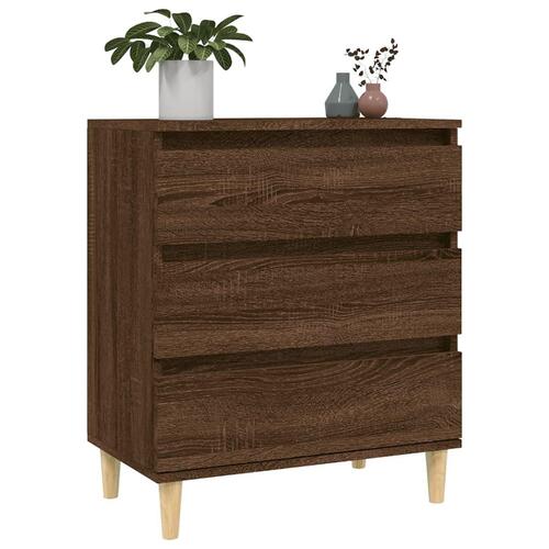 Skænk 60x35x70 cm konstrueret træ brun egetræsfarve