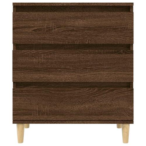 Skænk 60x35x70 cm konstrueret træ brun egetræsfarve