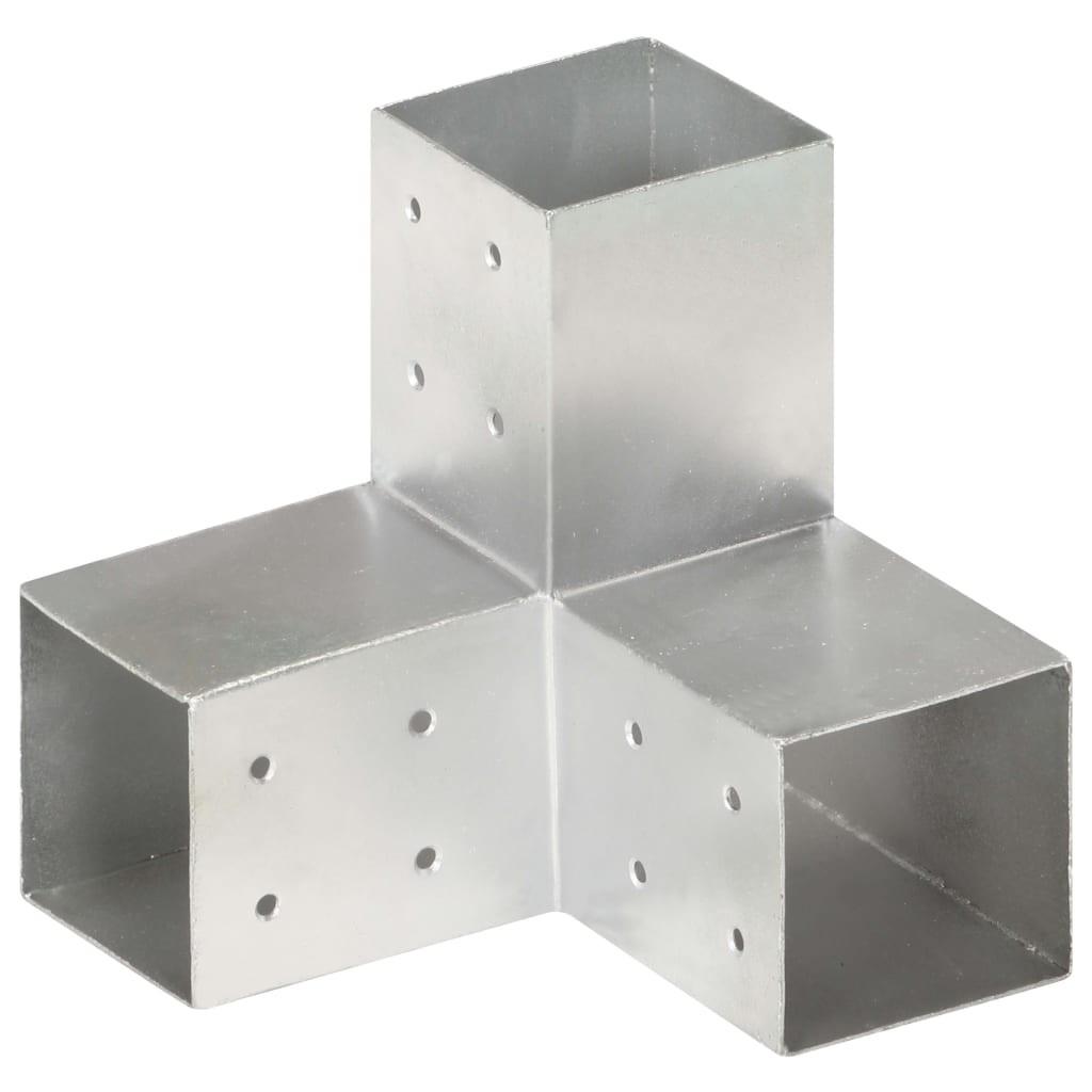 Stolpebeslag Y-form 81x81 mm galvaniseret metal