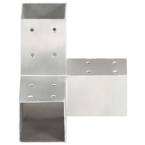 Stolpebeslag Y-form 81x81 mm galvaniseret metal