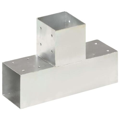 Stolpebeslag T-form 91x91 mm galvaniseret metal