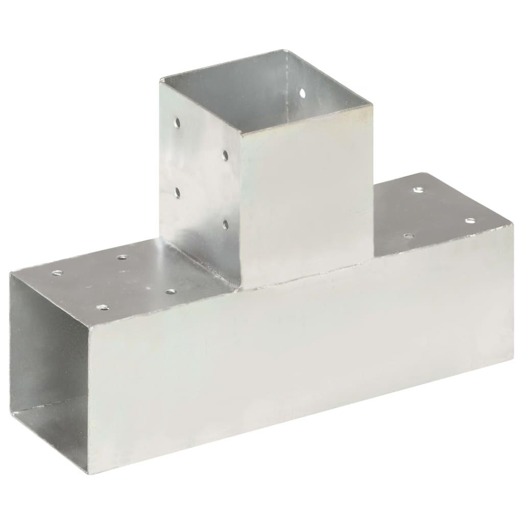 Stolpebeslag T-form 91x91 mm galvaniseret metal