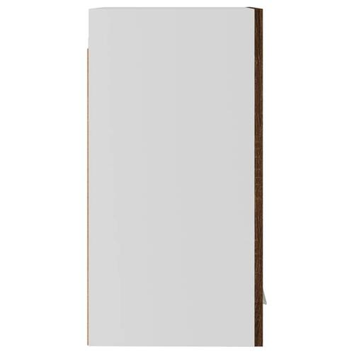 Vægskab 29,5x31x60 cm konstrueret træ brun egetræsfarve