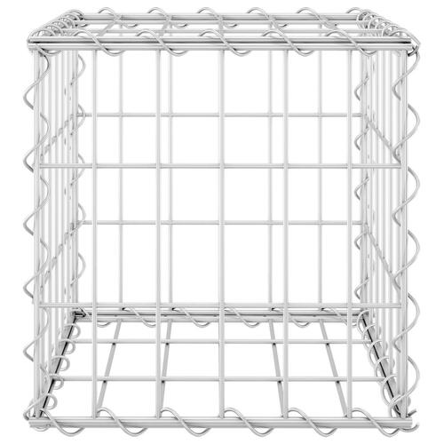 Gabion-højbed 30x30x30 cm kubeformet stål