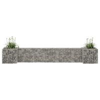 H-formet gabion-plantekasse 260x40x40 cm stål