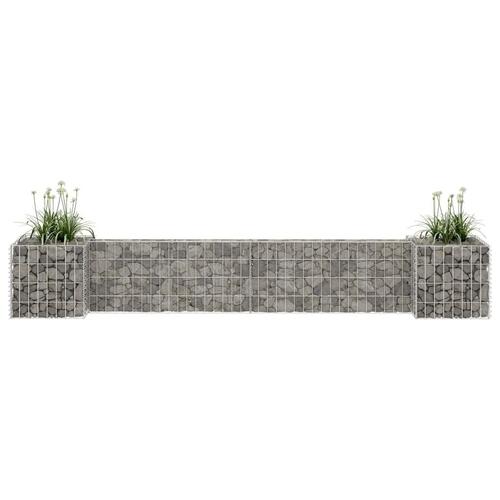 H-formet gabion-plantekasse 260x40x40 cm stål