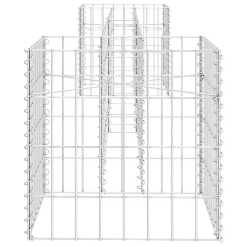 H-formet gabion-plantekasse 260x40x40 cm stål