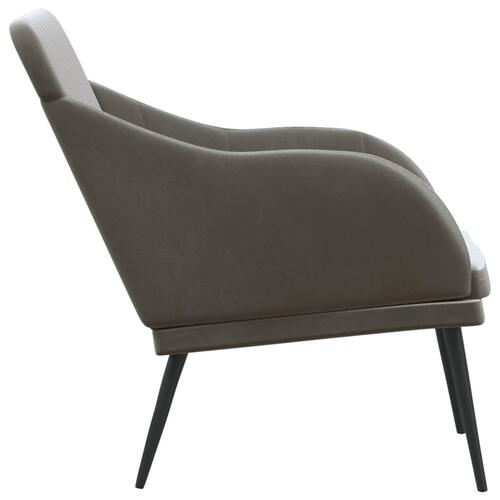 Bænk 110x76x80 cm velour mørkegrå