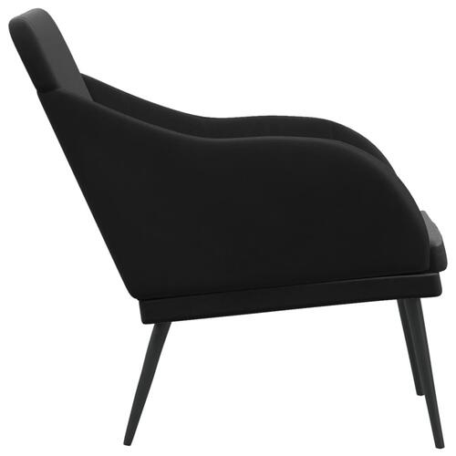 Bænk 110x76x80 cm velour sort