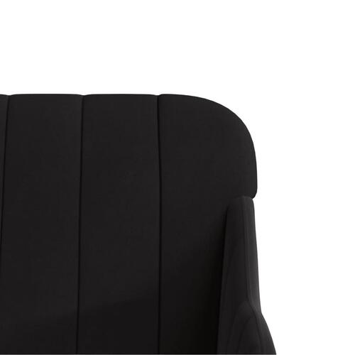 Bænk 110x76x80 cm velour sort