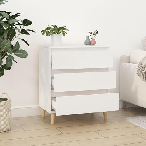 Skænk 60x35x70 cm konstrueret træ hvid