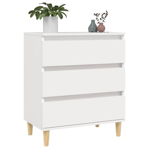 Skænk 60x35x70 cm konstrueret træ hvid