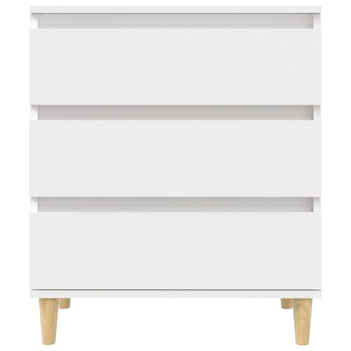 Skænk 60x35x70 cm konstrueret træ hvid