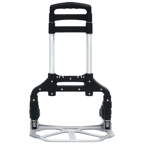 Foldbar transportvogn 70 kg aluminium sølvfarvet