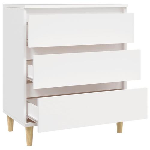 Skænk 60x35x70 cm konstrueret træ hvid