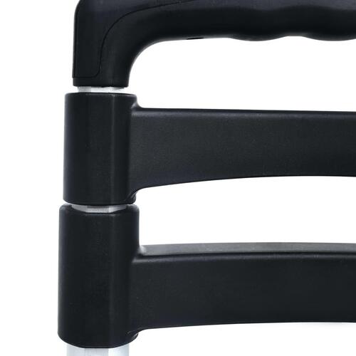 Foldbar transportvogn 70 kg aluminium sølvfarvet