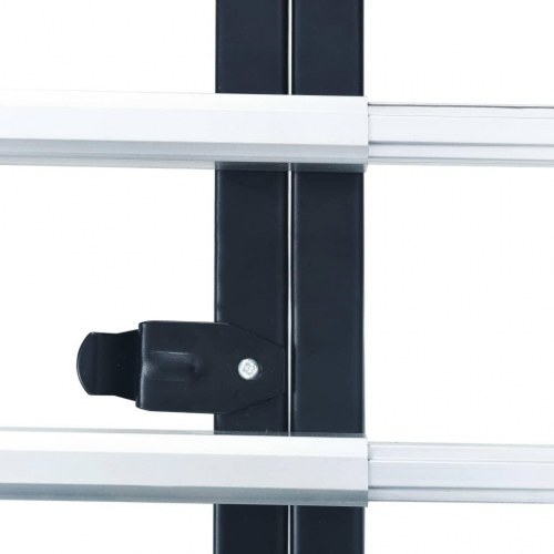 Foldbar transportvogn i aluminium - 150 kg, sølv/sort