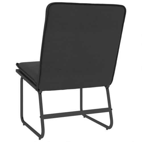 Loungestol 54x75x76 cm kunstlæder sort
