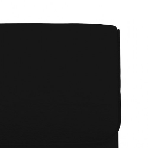 Loungestol i kunstlæder - sort, 55 × 64 × 80 cm