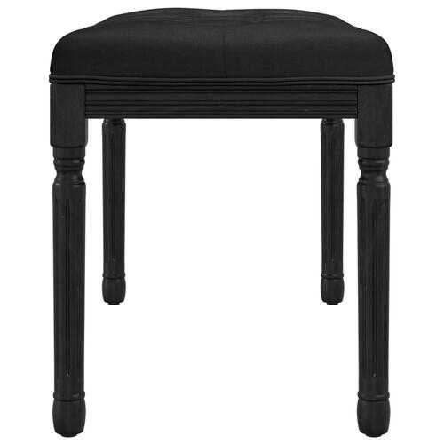 Bænk 80x40x49 cm velour sort