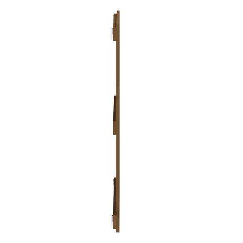 Sengegavl 108x3x90 cm massivt fyrretræ gyldenbrun