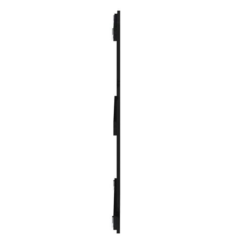 Sengegavl 108x3x90 cm massivt fyrretræ sort
