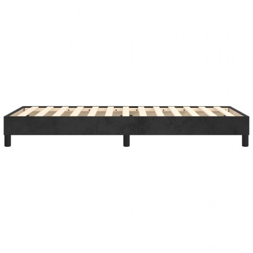 Boxspring sengeramme 80×200 cm i sort fløjl