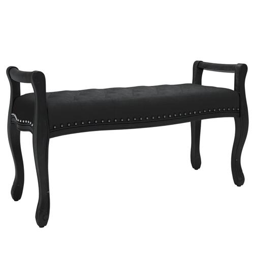 Bænk 110x45x60 cm velour sort