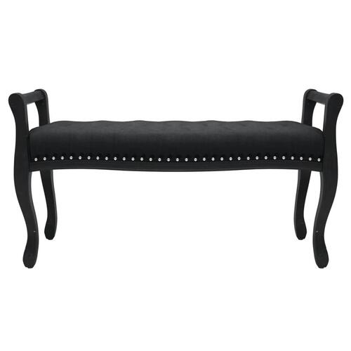 Bænk 110x45x60 cm velour sort