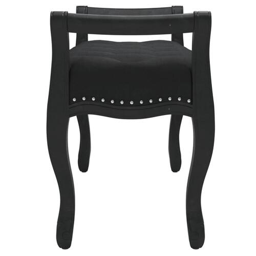 Bænk 110x45x60 cm velour sort