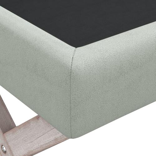Opbevaringsskammel 110x45x49 cm velour lysegrå