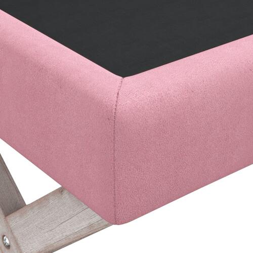 Opbevaringsskammel 45x45x49 cm velour lyserød