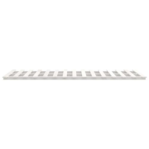 Sengeramme 140x190 cm massivt fyrretræ hvid