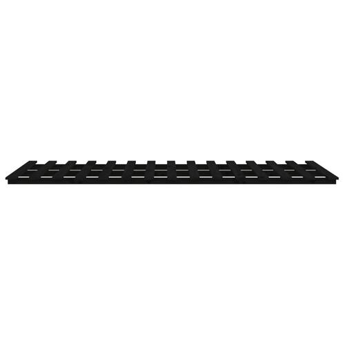 Sengeramme 135x190 cm massivt fyrretræ sort