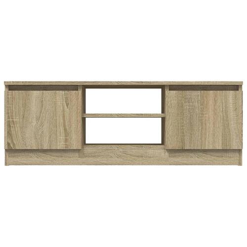 Tv-bord med låge 102x30x36 cm sonoma-eg