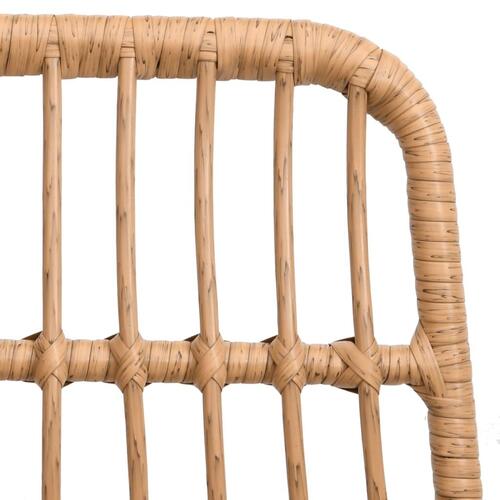 Havestole 2 stk. 48x62x84 cm polyrattan