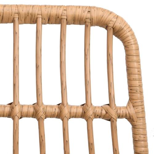 Spisebordssæt til haven 7 dele polyrattan