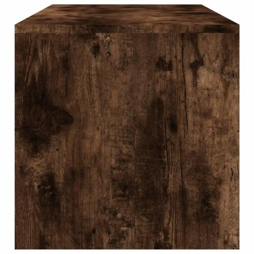 Sofabord 100x40x40 cm konstrueret træ røget egetræsfarve