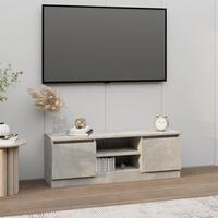 Tv-bord med låge 102x30x36 cm betongrå