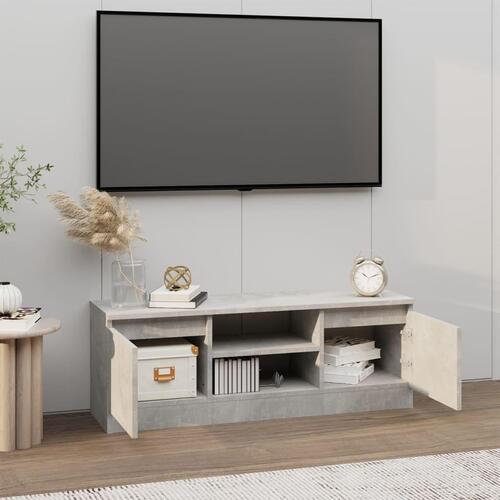Tv-bord med låge 102x30x36 cm betongrå