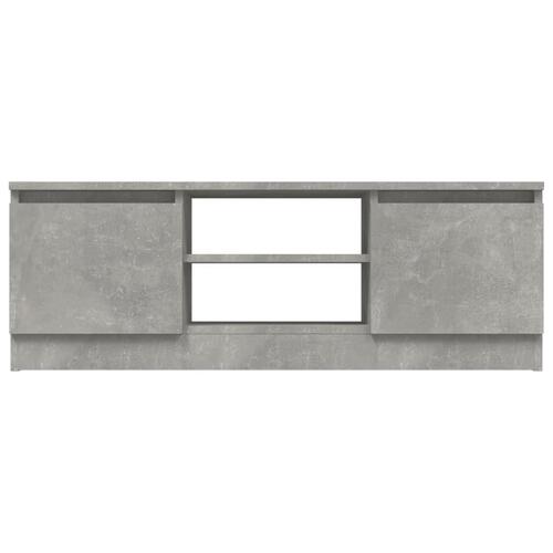 Tv-bord med låge 102x30x36 cm betongrå