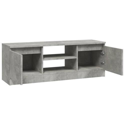 Tv-bord med låge 102x30x36 cm betongrå