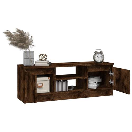 Tv-bord med låge 102x30x36 cm røget egetræsfarve