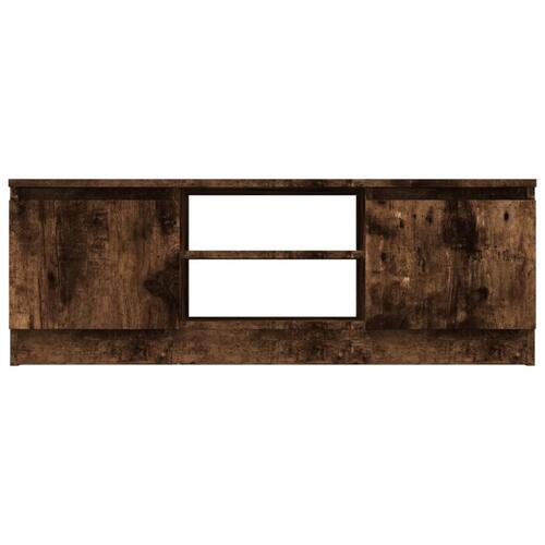 Tv-bord med låge 102x30x36 cm røget egetræsfarve